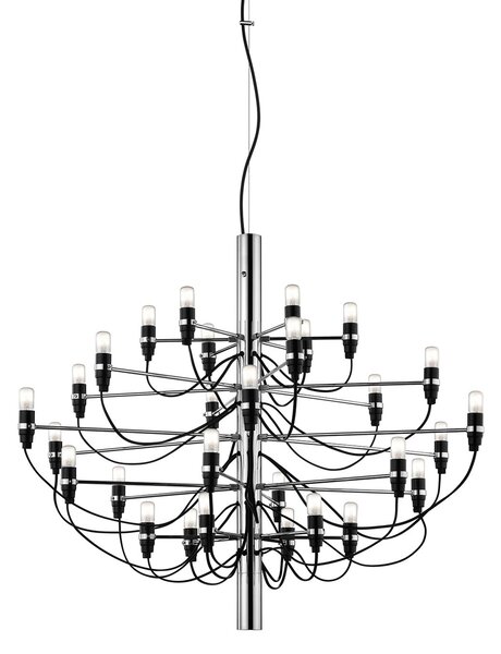 Flos A1402057 2097-30, luxusní chromový lustr, 30x15W E14 čirá, prům. 88cm, výška 72cm
