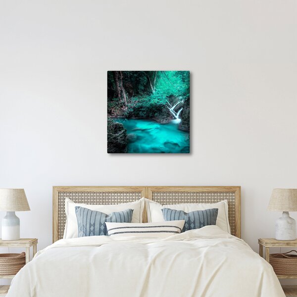 Obraz - Tyrkysové jezero (30x30 cm)