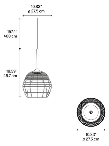 Diesel 50110 1600 Cage small cluster, svítidlo z bílého kovu a bílého skla, 1x15W E27, prům. 27,5cm