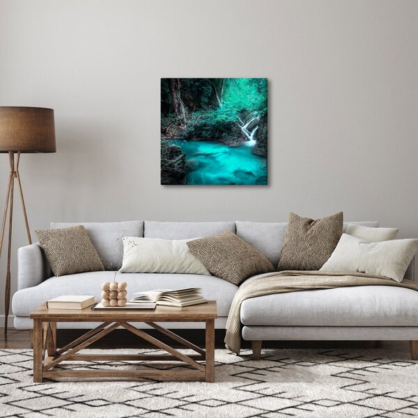 Obraz - Tyrkysové jezero (30x30 cm)