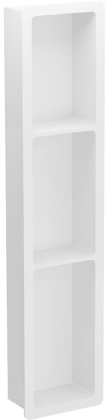 Mexen X-Wall-K vestavěná polička z konglomerátu 93,2 x 20,7 cm, bílá - 1900932010
