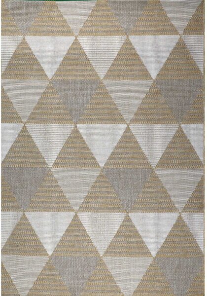 Kusový koberec Flat 21132 šedozlatý - 80x150cm