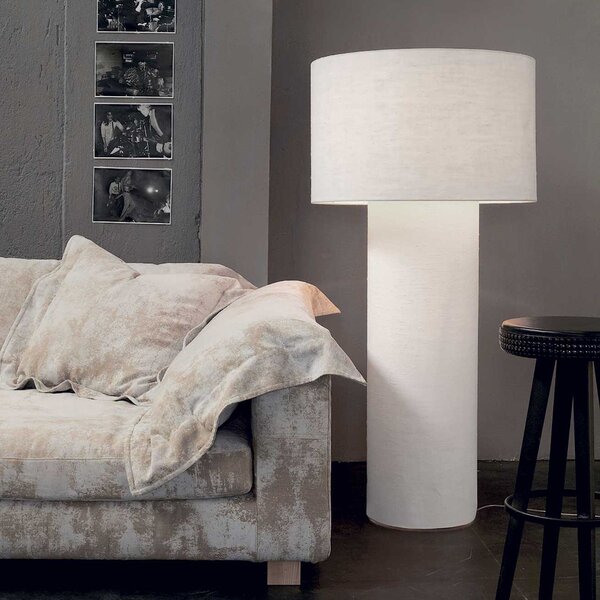 Diesel 50772 1000 Pipe medium, bílá designová lampa z textilu se stmívačem, 2x25W E27, výška 155cm