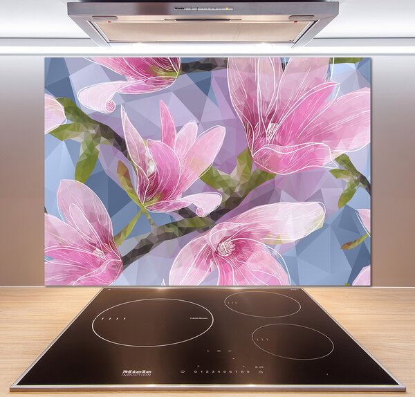 Panel do kuchyně Růžová magnolie pl-pksh-100x70-f-83196443