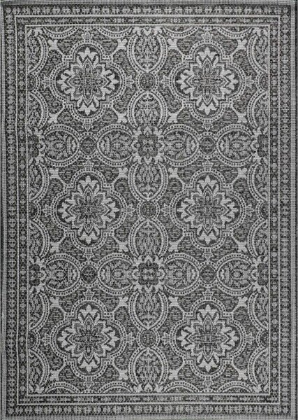 Kusový koberec Flat 21193 tmavě šedý - 160x230cm