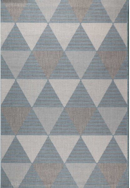 Kusový koberec Flat 21132 šedomodrý - 60x110cm