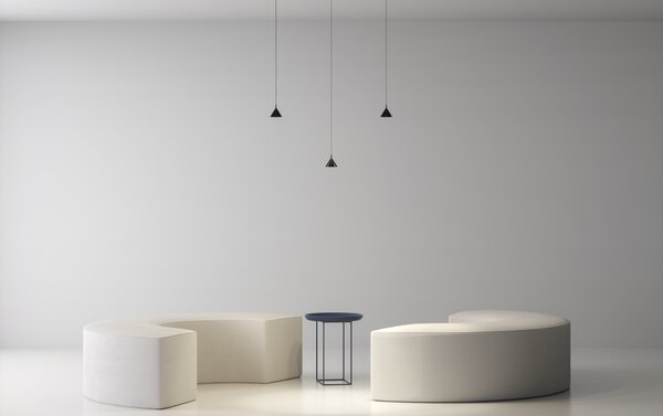 Axolight Jewel mono, černé závěsné svítidlo pro zapuštění, 1x6,5W LED 3000K, prům. 9cm