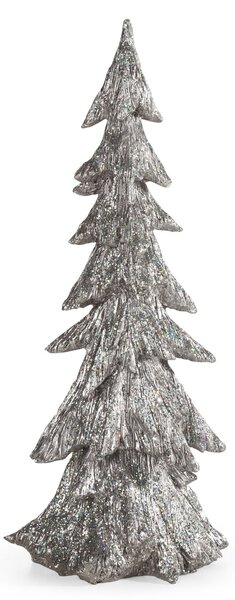 DEKORAČNÍ FIGURKA PINE 18X44 CM STŘÍBRNÁ