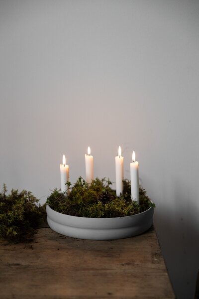 Storefactory Scandinavia Keramický svícen Kvistholmen - Light Grey SF376