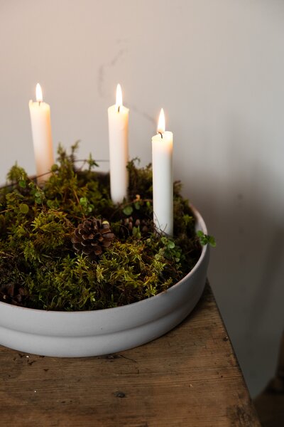 Storefactory Scandinavia Keramický svícen Kvistholmen - Light Grey SF376