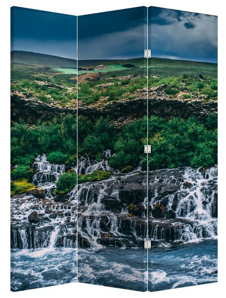 Paraván - Vodopád v přírodě (126x170 cm)