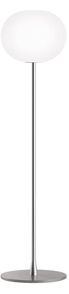Flos F3031020 Glo-Ball F1, stojací lampa z triplexového skla se stmívačem, stříbrná, 1x150W E27, výška 135cm