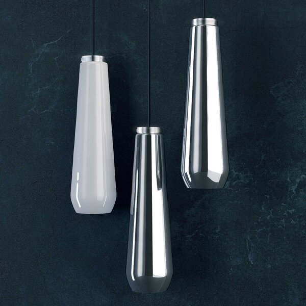 Diesel 50420 1200 Glass Drop cluster, závěsné svítidlo z bílého skla, 1x15W E27, výška 45,5cm