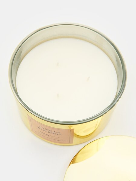 Sinsay - Svíčka se třemi knoty Vanilla Bourbon - zlatá