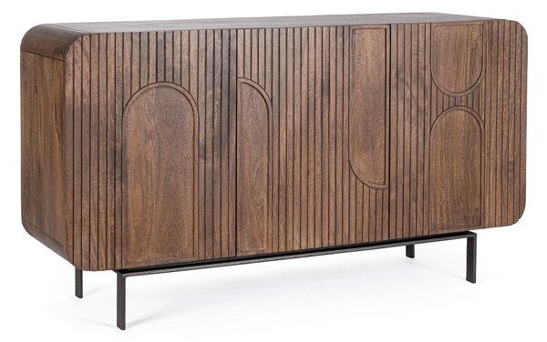 Komoda Sarrina 145 x 82 cm hnědá