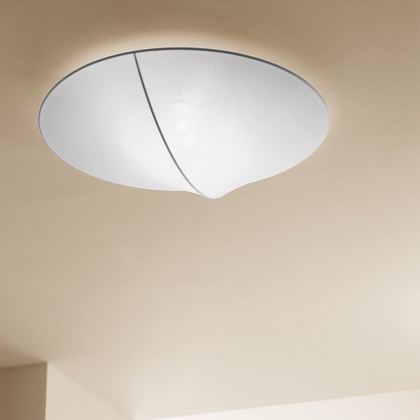 Axolight Nelly, designové svítidlo z bílého textilu, 3x70W, průměr 100cm