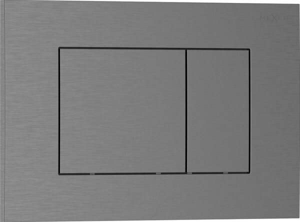 Mexen Tex 02 splachovací tlačítko, kartáčovaná gun gray - 6102-12