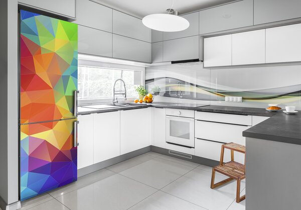 Samolepící nálepka Abstrakce trojúhelníky FridgeStick-70x190-f-142603862