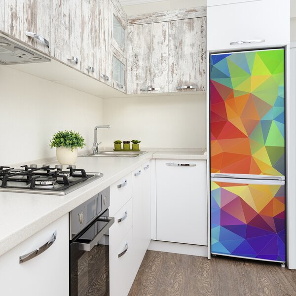 Samolepící nálepka Abstrakce trojúhelníky FridgeStick-70x190-f-142603862