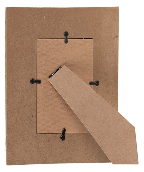 Bílý dřevěný fotorámeček Matthias v rustikálním stylu – 10x15 cm