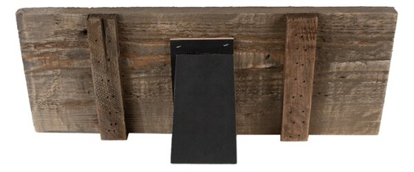 Dřevěný fotorámeček Davet s klipy na 3 fotografie – 36x3x15 cm