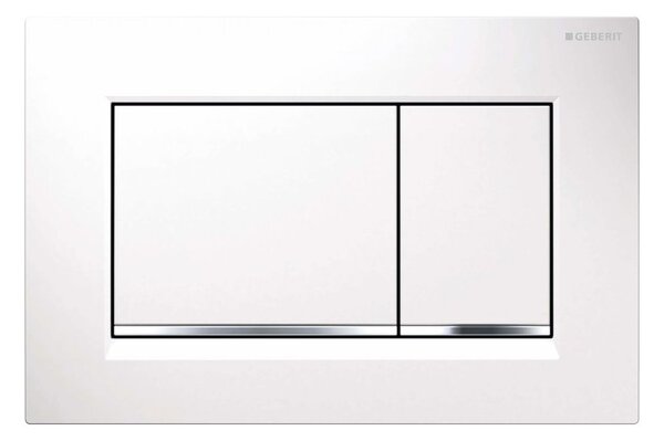 Geberit Sigma20 splachovací tlačítko pro WC lesklý chrom-bílá 115.883.KJ.1