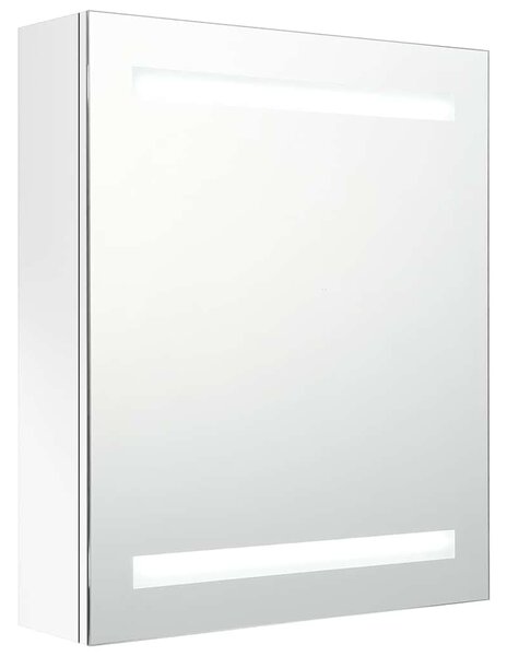 LED koupelnová skříňka se zrcadlem zářivě bílá 50 x 14 x 60 cm 326486