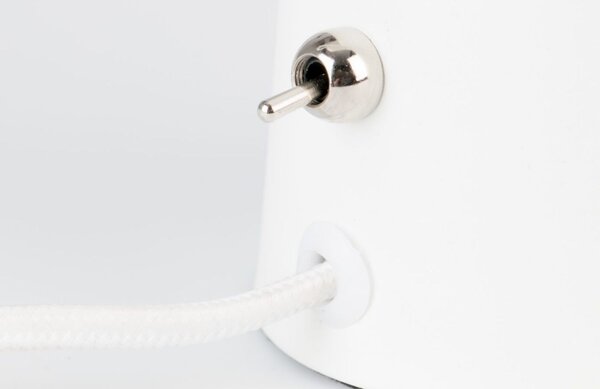 White Label Bílá stolní lampa WLL VESPER