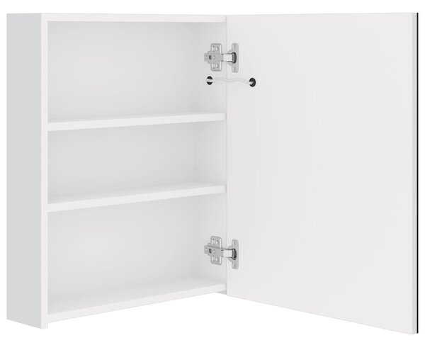 LED koupelnová skříňka se zrcadlem zářivě bílá 50 x 14 x 60 cm 326486