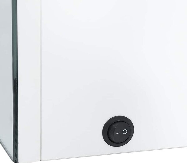 LED koupelnová skříňka se zrcadlem 89 x 14 x 62 cm zářivě bílá 326531