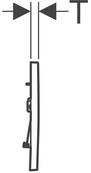 Geberit Sigma20 splachovací tlačítko pro WC černá 115.883.DW.1