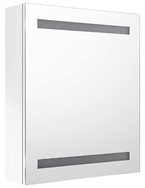 LED koupelnová skříňka se zrcadlem zářivě bílá 50 x 14 x 60 cm 326486