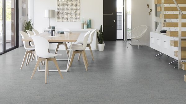 Přírodní linoleum Marmorette (2mm) - 0053 Ice Grey