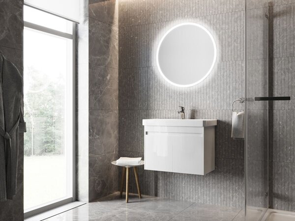 Lavedo Neo 80 – kulaté LED zrcadlo do koupelny, s LED podsvícením | Lavedo by Aplomo