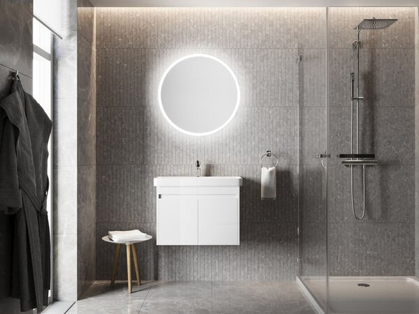 Lavedo Neo 80 – kulaté LED zrcadlo do koupelny, s LED podsvícením | Lavedo by Aplomo