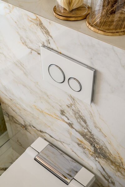 Geberit Sigma50 splachovací tlačítko pro WC lesklý chrom-bílá 115.884.SI.1