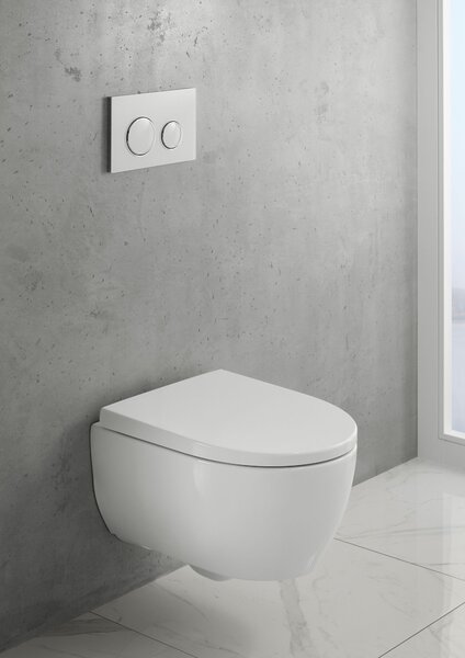 Geberit Sigma50 splachovací tlačítko pro WC lesklý chrom-bílá 115.884.SI.1