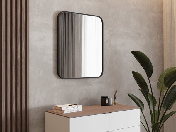 Designové zrcadlo Simple Black 70×60 / 80×60 – montáž na výšku i šířku | Lavedo by Aplomo Rozměr: 70cm
