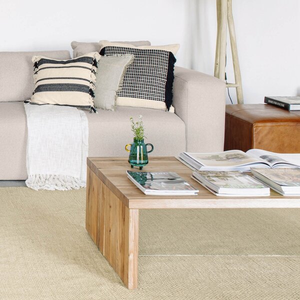 --25 % Dny MOMENTI– Masivní dubový konferenční stolek Kave Home Tulsi 120 x 70 cm