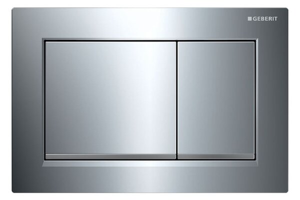 Geberit Omega20 splachovací tlačítko pro WC lesklý chrom-matný chrom 115.080.KH.1