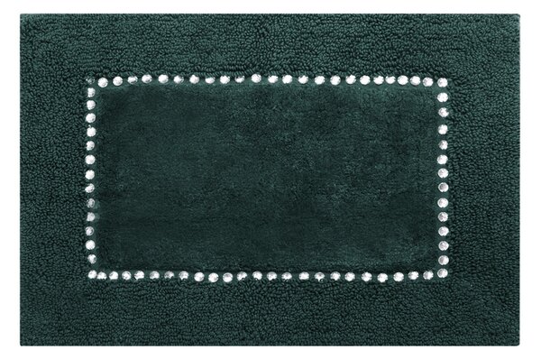 PŘEDLOŽKA DO KOUPELNY CHIC 50X70 CM TMAVĚZELENÁ
