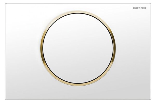 Geberit Sigma splachovací tlačítko pro WC bílá-zlatá 115.758.KK.5