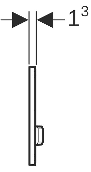 Geberit Sigma splachovací tlačítko pro WC černá 115.788.DW.2