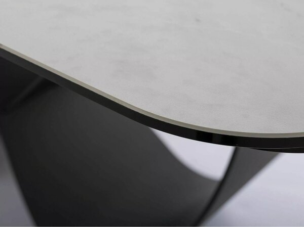 Signal Rozkládací jídelní stůl Infinity 160/240 cm bílý mramor/černý