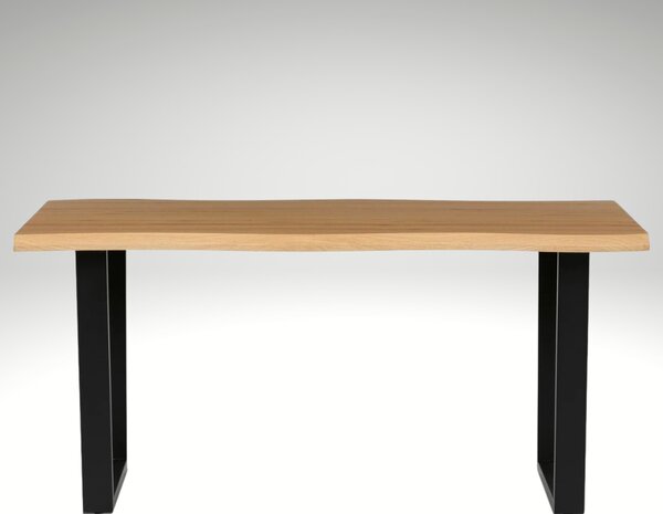 Vikio Jídelní set pro 8 osob 180x90 cm dub noha U šedá židle VJS158-8S-S