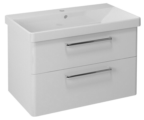 Sapho, THEIA umyvadlová skříňka 75,6x50x44,2cm, 2x zásuvka, bílá (TH080), TH080-3030
