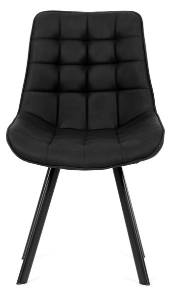 Vikio Jídelní set pro 6 osob 180x90 cm dub noha U černá židle VJS158-6C-S