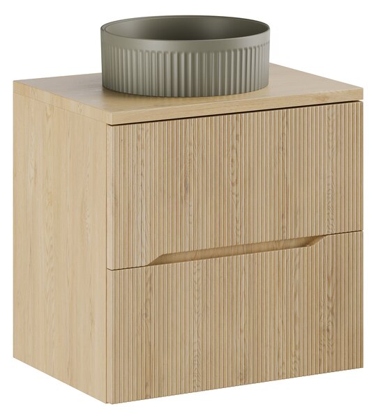 Comad Koupelnová skříňka s deskovým umyvadlem Nordic Cremona 60 dub cremona