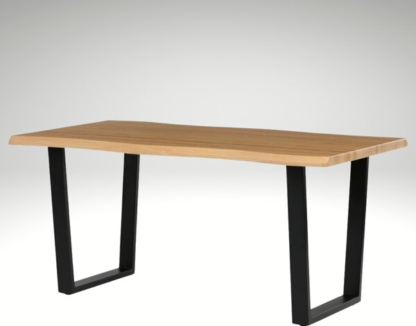 Vikio Jídelní set pro 8 osob 180x90 cm dub noha U šedá židle VJS158-8S-S