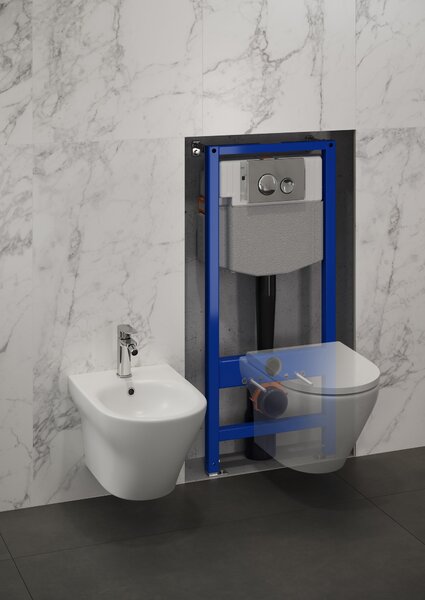Cersanit Luna splachovací tlačítko pro WC lesklý chrom K97-449
